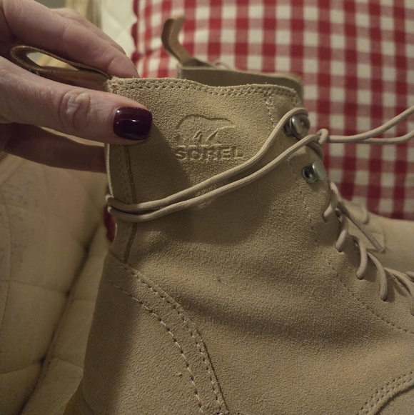 Sorel Tan Lace-Up Boots - Picture 6 of 13